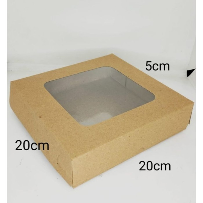 

10 pc PIZZA BOX KRAFT MIKA 20X20X5 CM LAMINASI