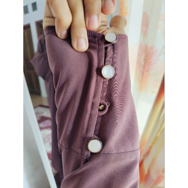 preloved Aljenna Heezma set Mauve