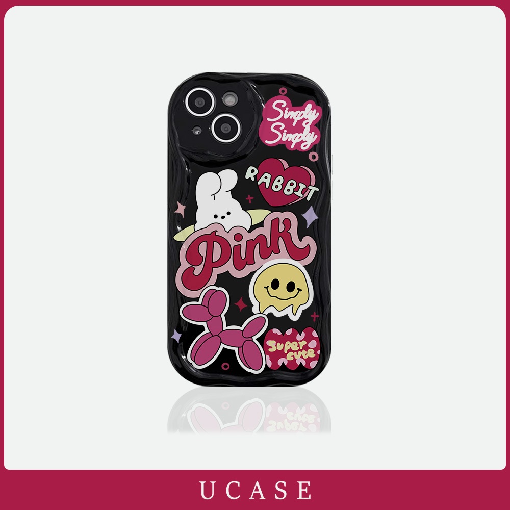 UCASE CASE iPhone 11 terbaru 7 8 6 6S Plus XR XS MAX 11 13 12 14 15 Pro MAX 7Plus 8Plus SE Pink iPho
