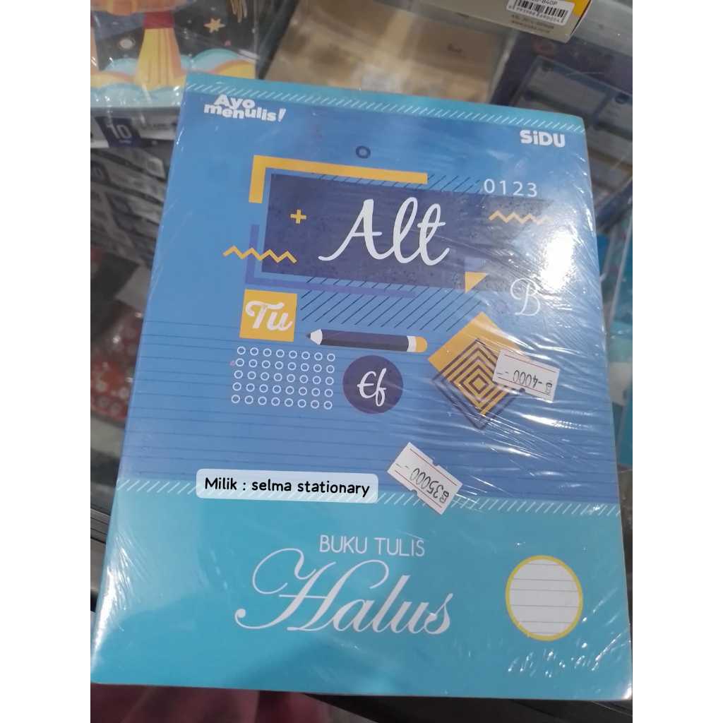 

BUKU TULIS HALUS SIDU 38 LEMBAR 1PAK=10BUKU