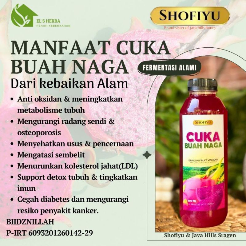 

cuka buah naga sofiyu