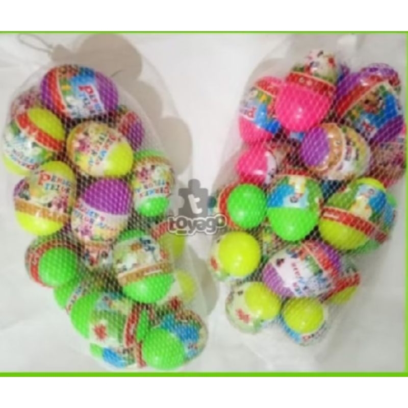 isi 20 pcs mainan telor ajaib jaring