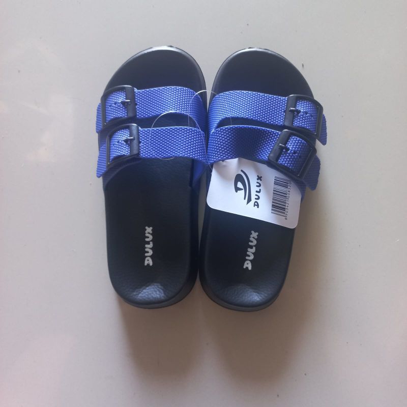 sandal anak cowok slop hitam dulux