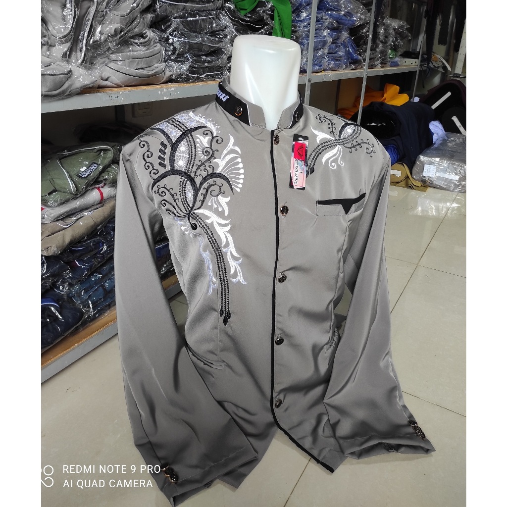 JASKO PRIA DEWASA MOTIF LIS BORDIR TERBARU 2025 BIG SIZE UKURAN JUMBO