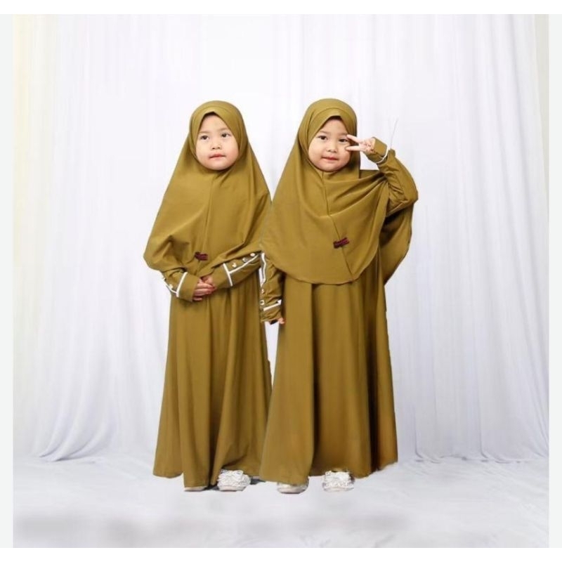 set gamis marwah anak/set abaya anak/kamila gamis junior/drees anak/gamias anak perempuan