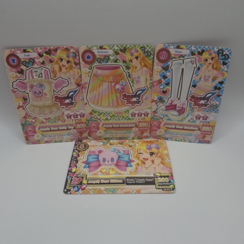 Aikatsu card Ichigo Angely Bear set