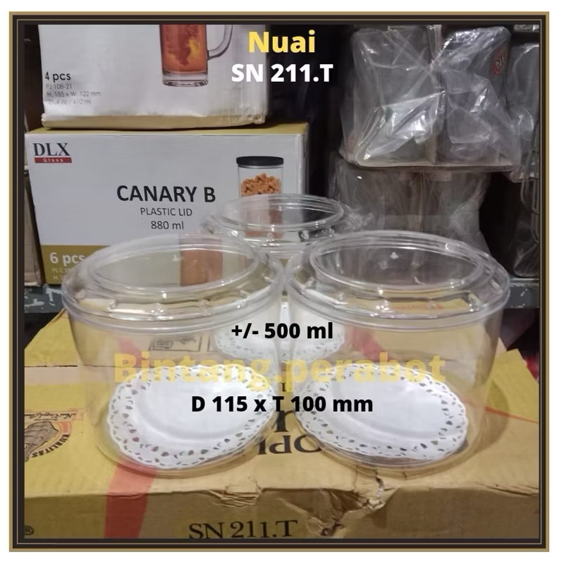 TOPLES KUE KERING BULAT TINGGI NUAI SN 211.T ( 500 gr ) TOPLES NASTAR / TOPLES MIKA KUE LEBARAN