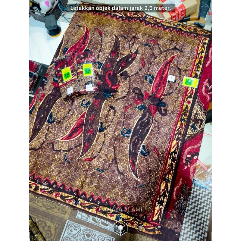 SARUNG BATIK KHAS MADURA / SARUNG BATIK NOSE CAP TIGA DAUN / SARUNG BATIK ASLI KHAS MADURA