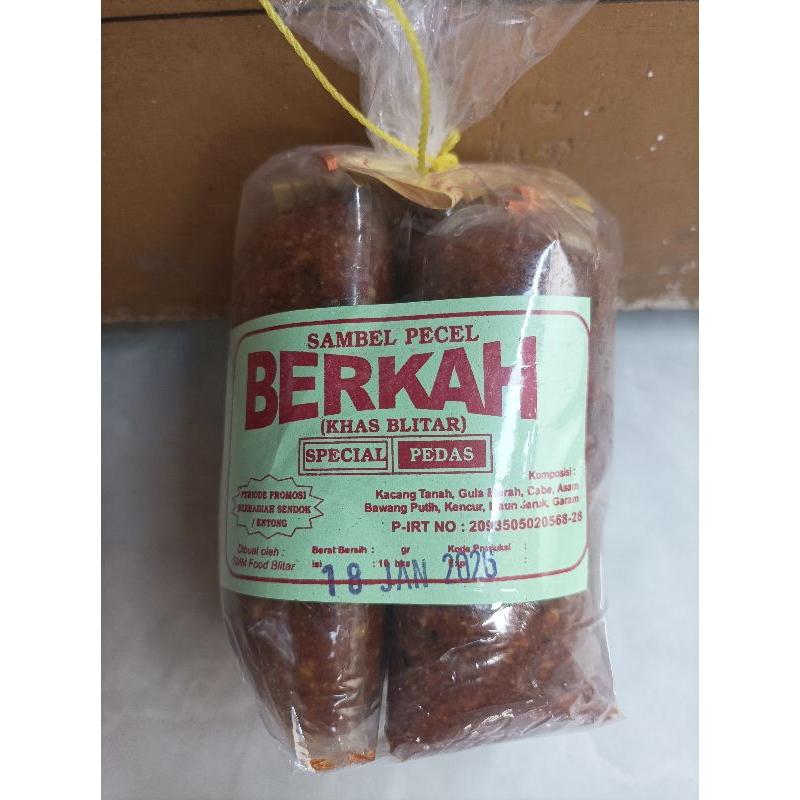 

Sambel Pecel Khas Blitar Pedas 1 Pack