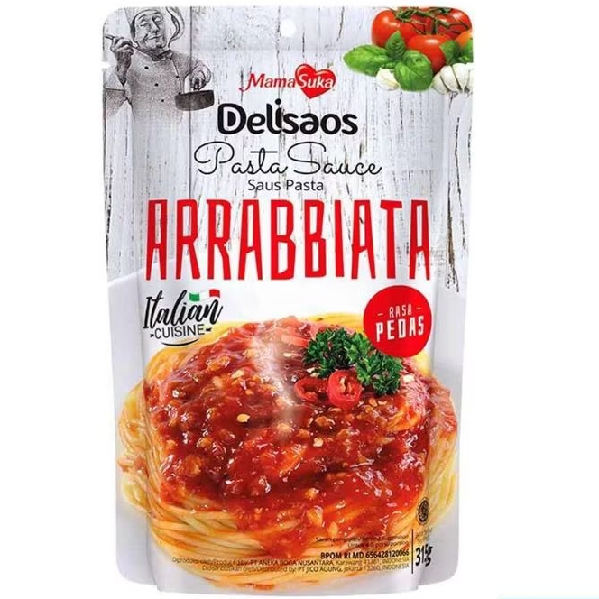 

mamasuka delisaos saus pasta arrabbiata 315g