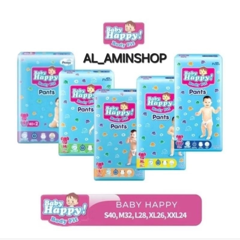Baby Happy Pants M32/L28/XL26/XXL24