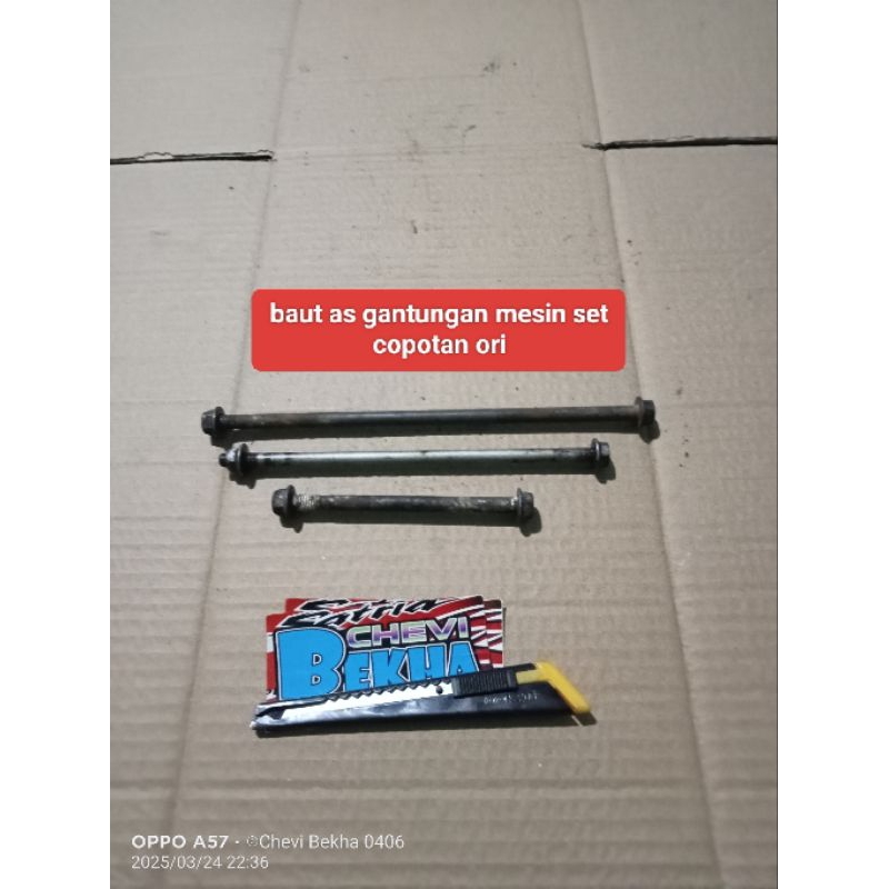 baut as dudukan gantungan mesin satria 2 tak satria hiu lumba 2t ori copotan