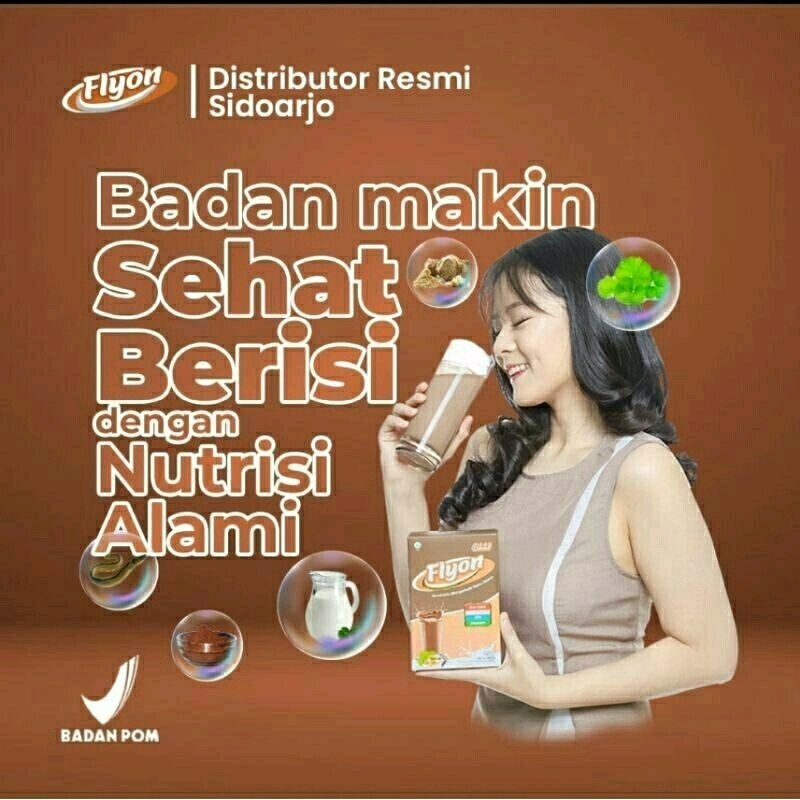 

SUSU FLYON asli original Rasa Coklat Penggemuk Untuk Menambah Nafsu Makan Dan Menambah Berat