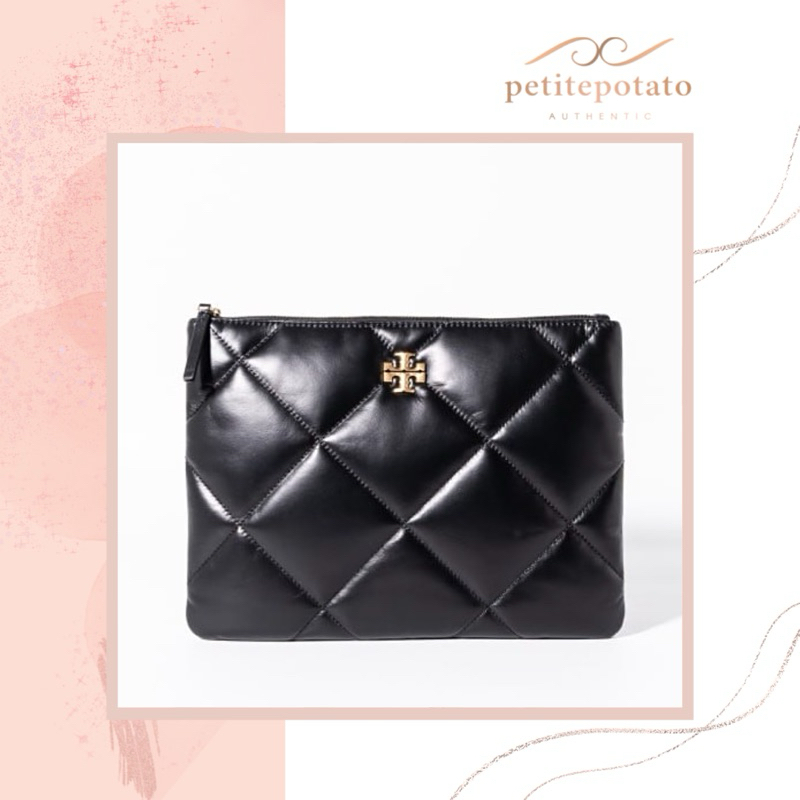 TAS BRANDED WANITA TORY BURCH KIRA DIAMOND QUILTED POCHETTE / POUCH / CLUTCH