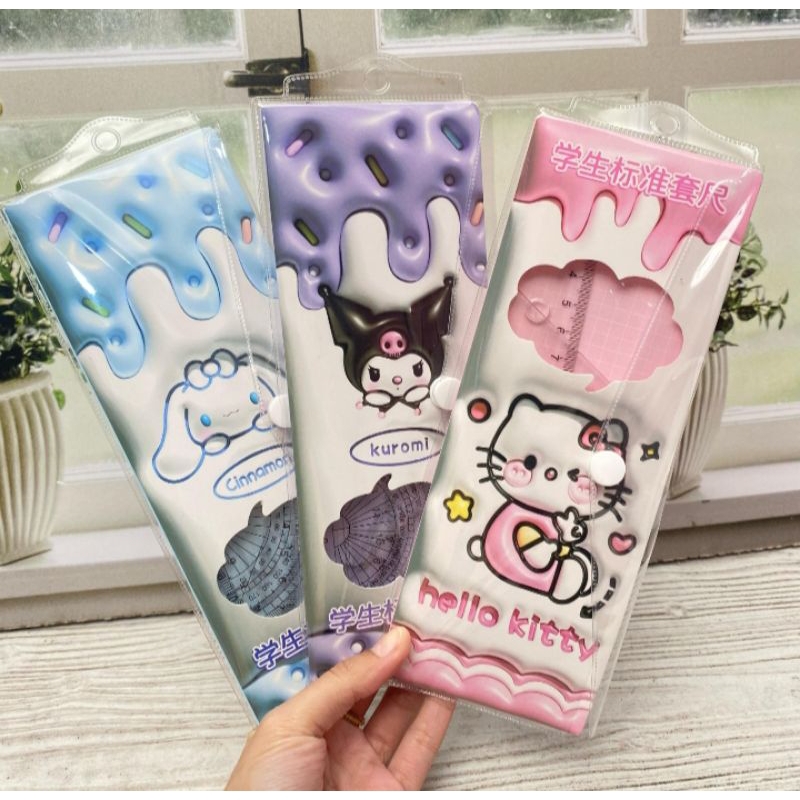 

Set Penggaris 4 In 1 Sanrio Set Busur Sanrio Alat Tulis Sekolah Kuromi Cinamorol Termurah