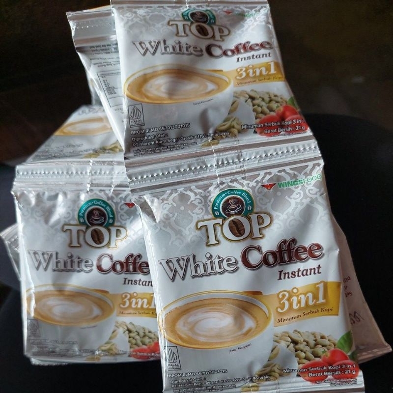 

TOP WHITE 1renteng [SATUAN] / Kopi Instant 3in1 / Top White Coffee 21g