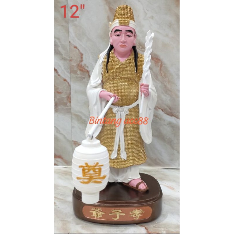 patung dewa hau ce ya/ dewa neraka- 12inch- fiber