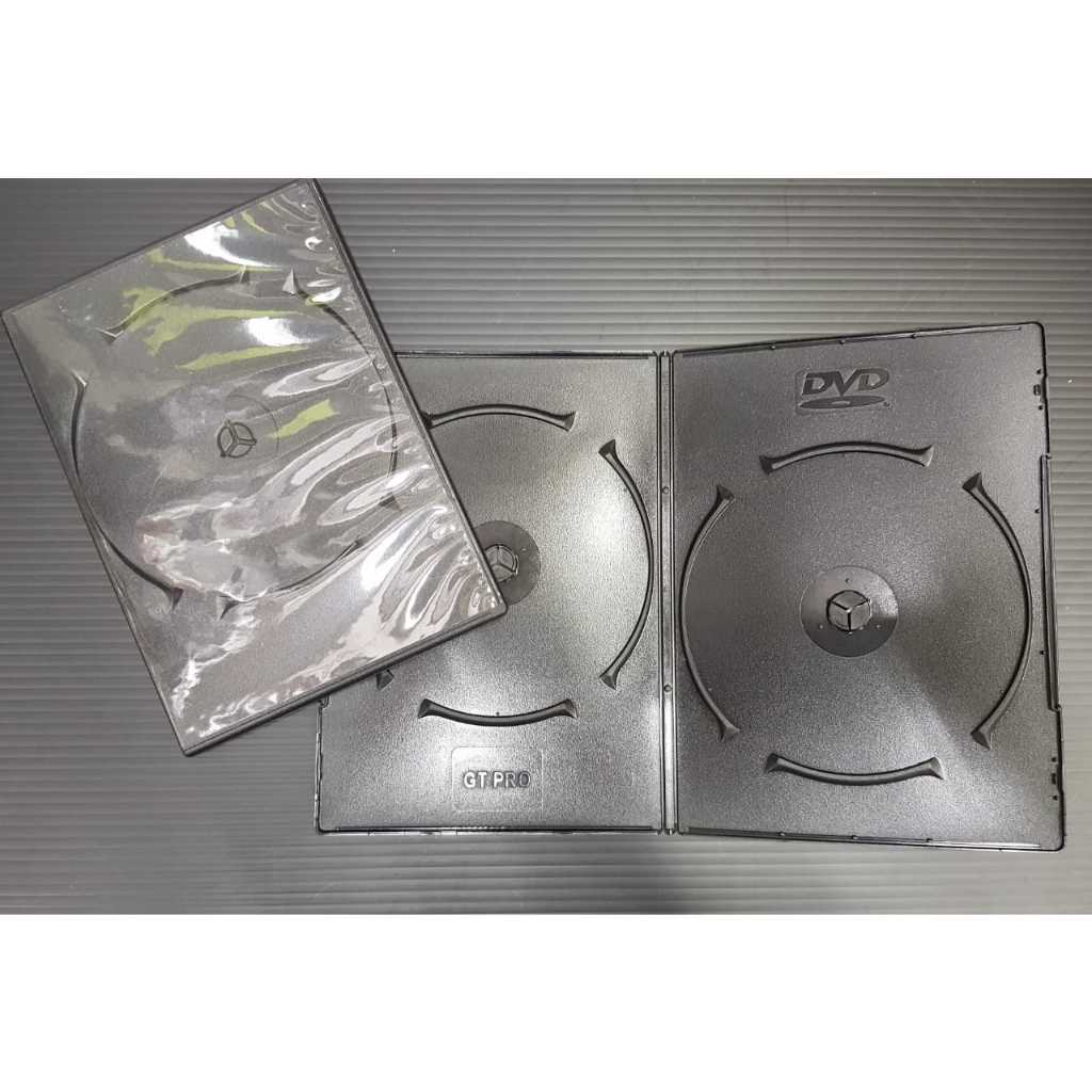 KOTAK KASET CD HITAM DOUBLE TIPIS