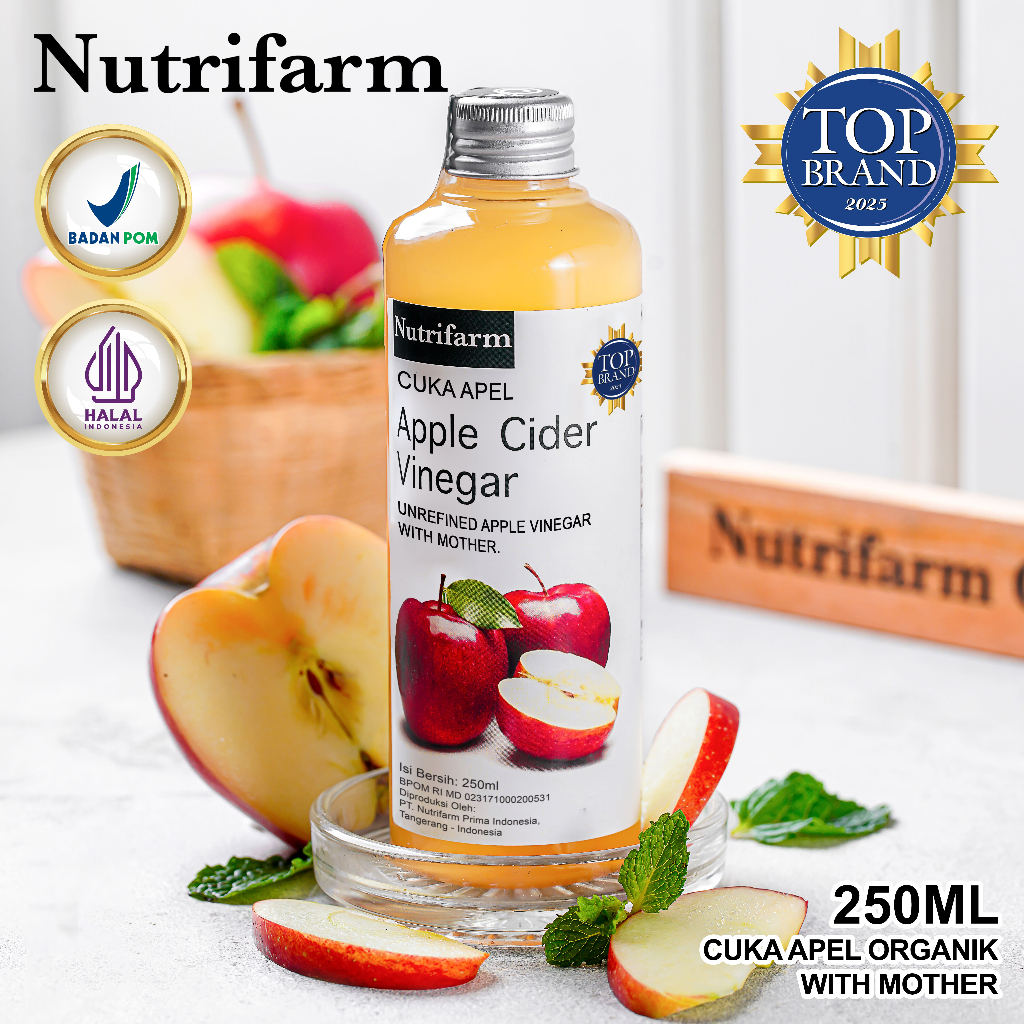 

Nutrifarm Cuka Apel 250ml / Apple Vinegar