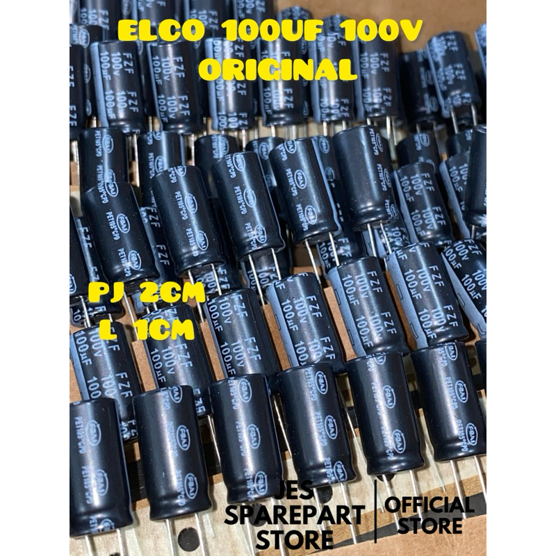 ELCO 100UF 100V RENCENG ORIGINAL