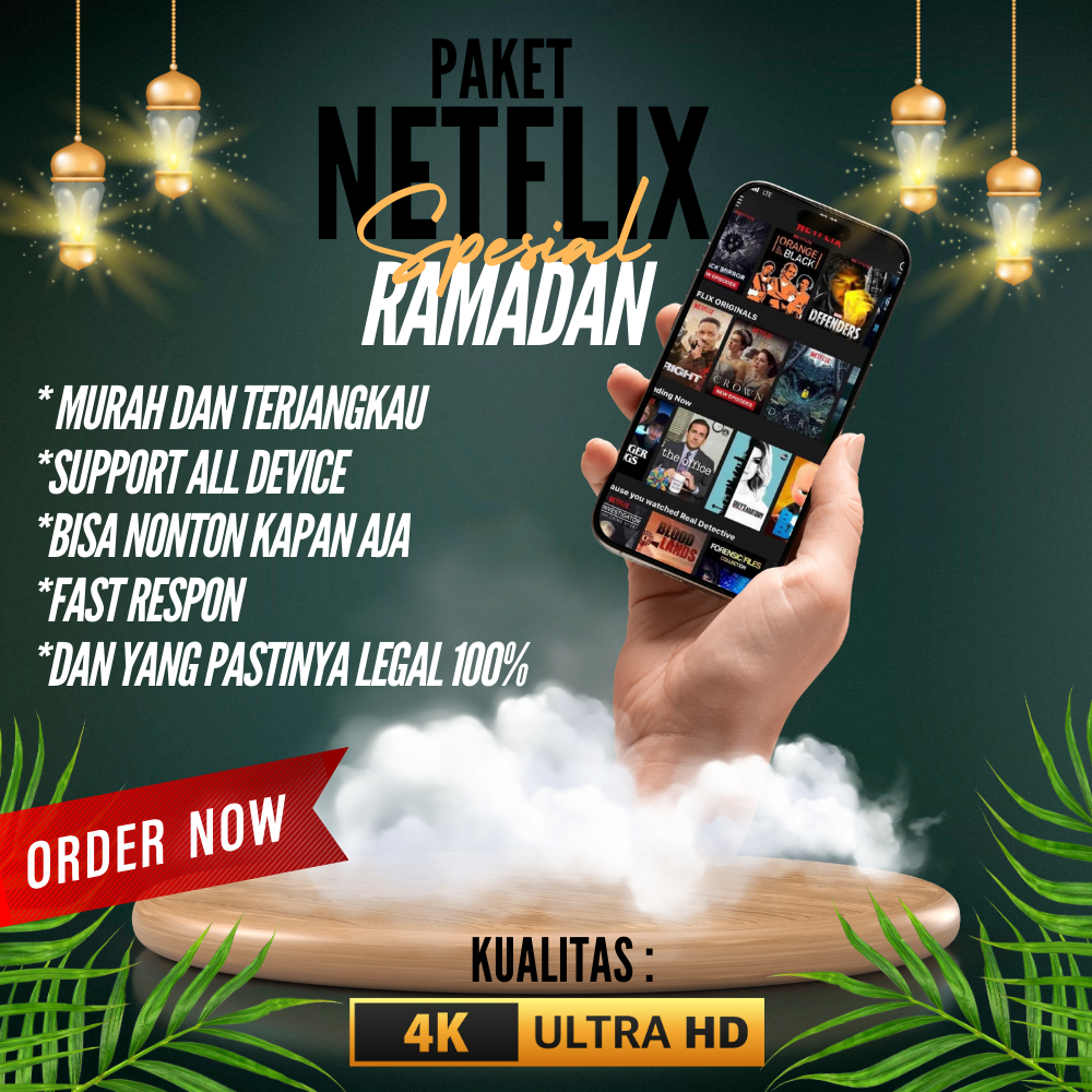 Paket Netflix Special Ramadan Kualitas: 4K Ultra HD