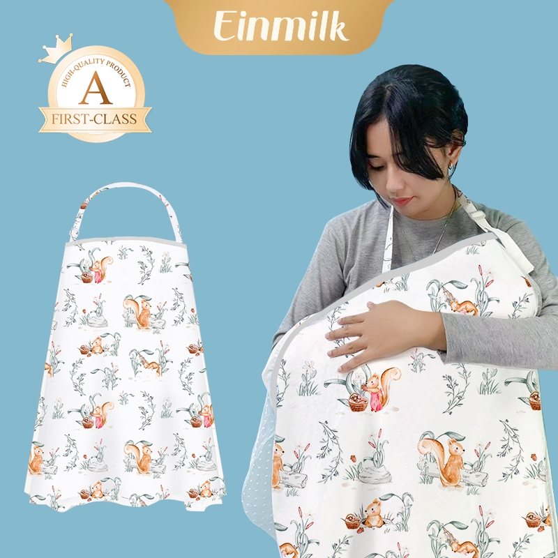 Einmilk Nursing Cover Dua Sisi Penutup Menyusui Bayi  Serbaguna Qnc Apron Menyusui Penutup Kereta Dorong