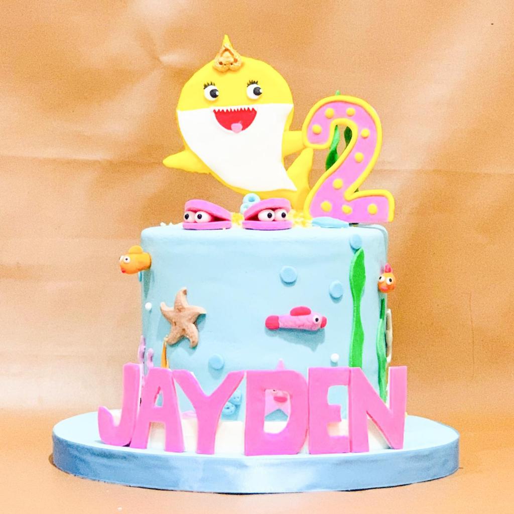 

Kue Ulang tahun/Birthday Cake/Kue Ultah Tema baby shark/Kue Birthday jakarta/baby shark