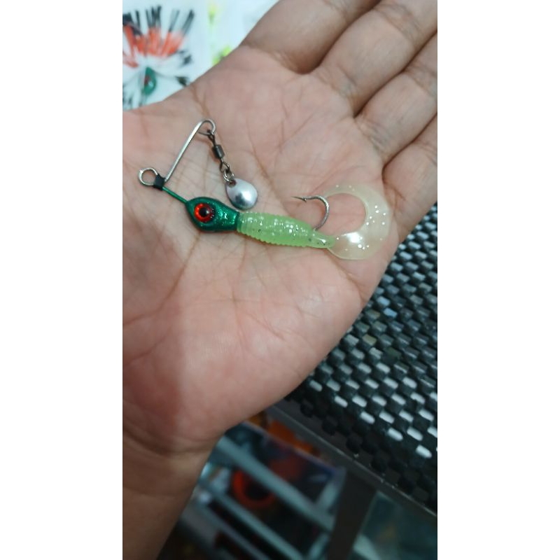 Soft lure spiner berat 5 gram target ikan gabus killer