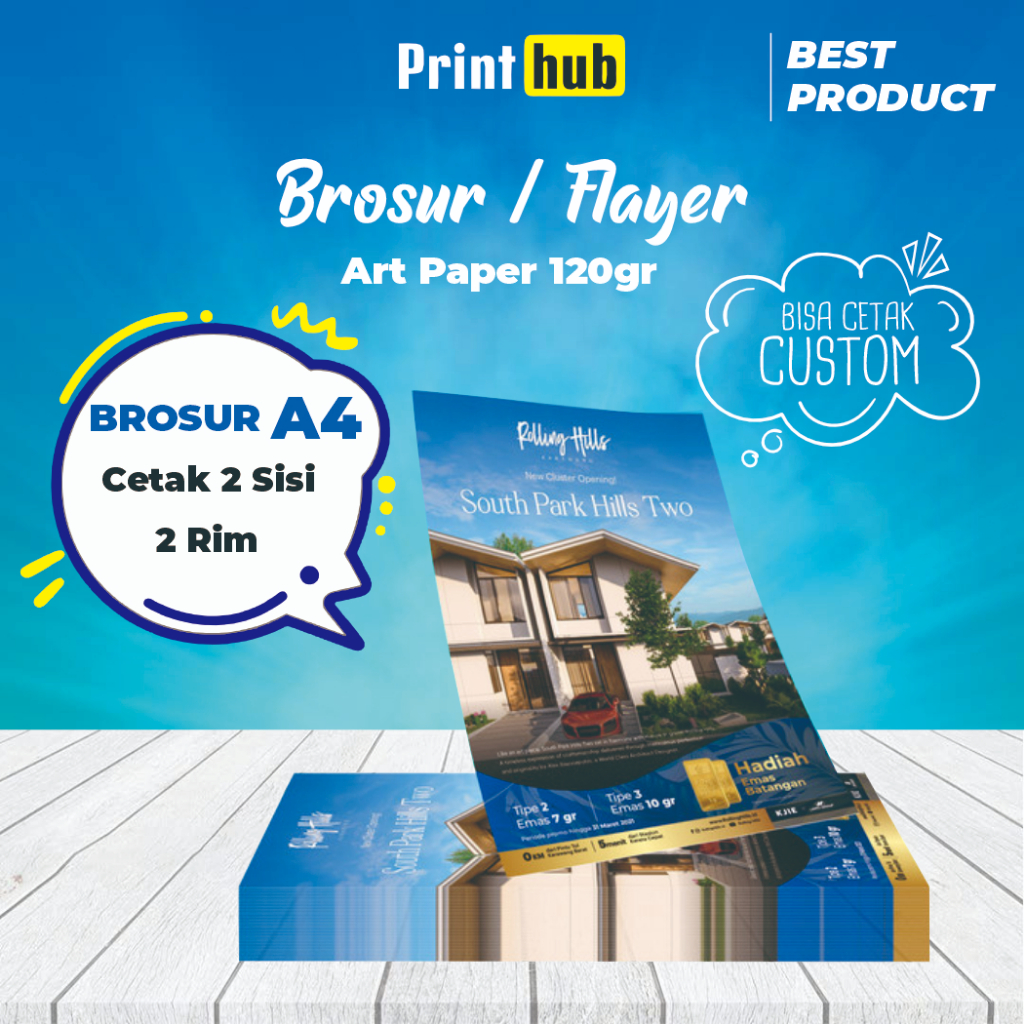 

Cetak Brosur A4 2 sisi 1.000 Lbr (2 rim) | Art Paper 120 gr.