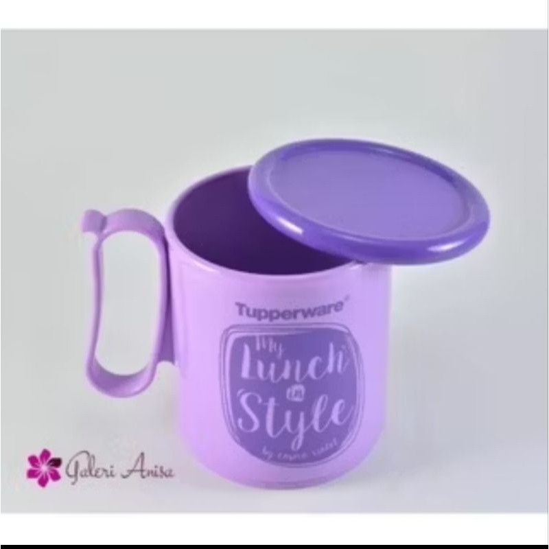 Jumbo Mug ungu printing tupperware / gelas tupperware jumbo