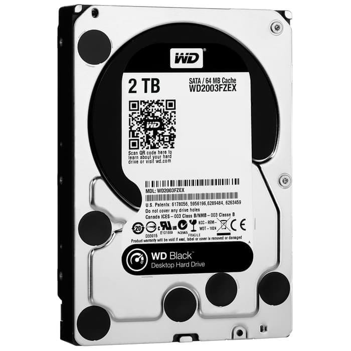 WD Black 2TB 7200RPM SATA III 3,5'' / WD CAVIAR BLACK 2TB