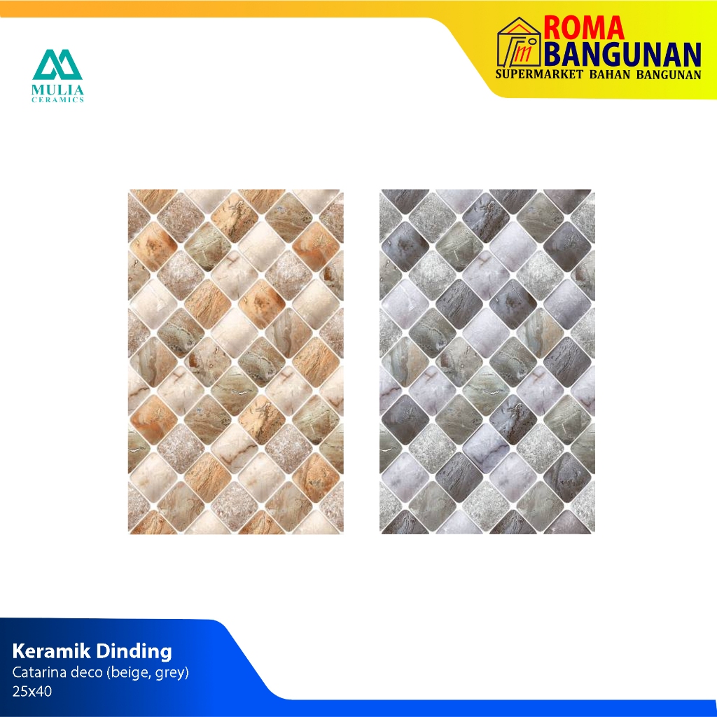 Mulia Keramik Dinding / Keramik Timbul Catarina Deco Series 25X40