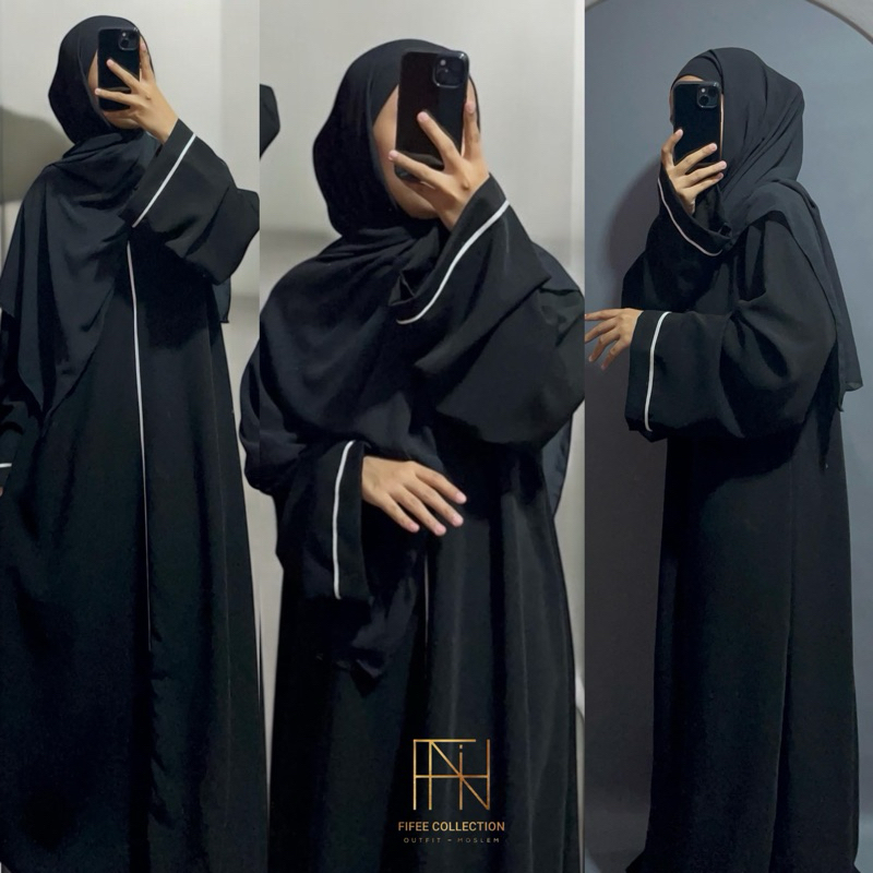 Abaya list Jetblack premium zehra | Abaya list color full | Abaya Hitam Basic | abaya List bisban | 