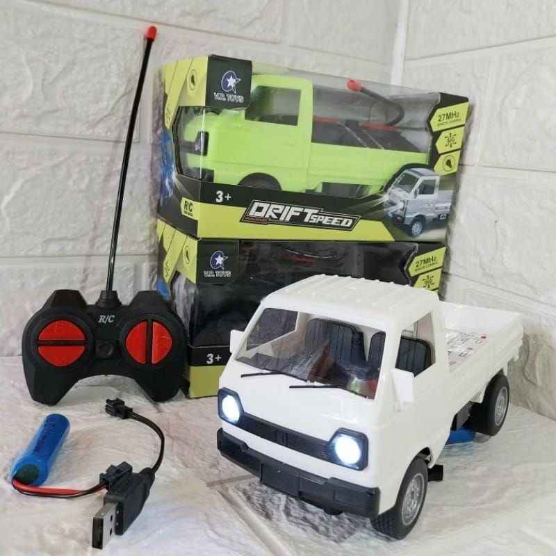 ￼Mainan Anak Mobil Remote Control Mobil RC Pickup Barang Ada Lampu RC Truk Pickup Mini L300