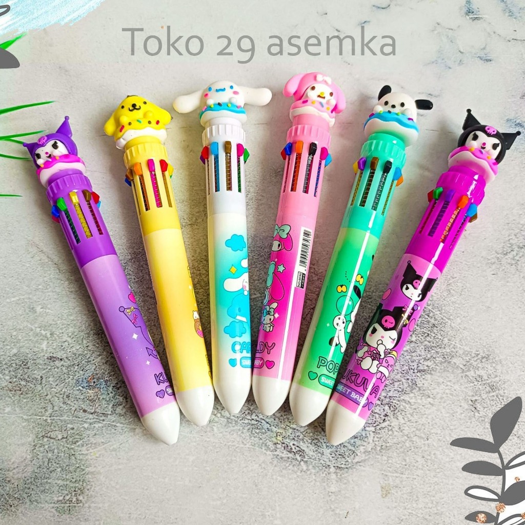 

PULPEN 10 WARNA SANRIOO KARAKTER UNIK MURAH PENCIL ALAT TULIS KANTOR SEKOLAH MURAH TERMURAH