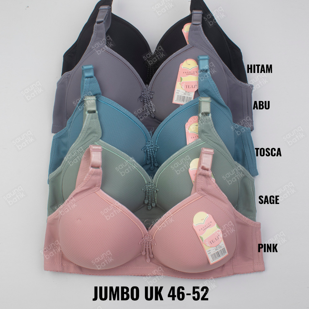 BH JUMBO UK 46-52 42-48 KAIT4 BIG SIZE BRA CUP C TELI 513 BRA JUMBO CUP BESAR