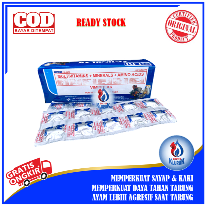 Viminolak Penguat Otot Ayam (1strip)