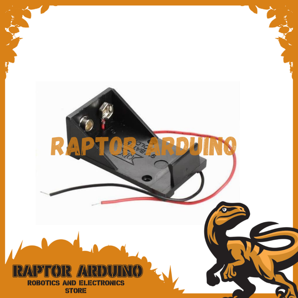 9V Battery Holder Box Case Wire kotak batrai 9 v case 9v