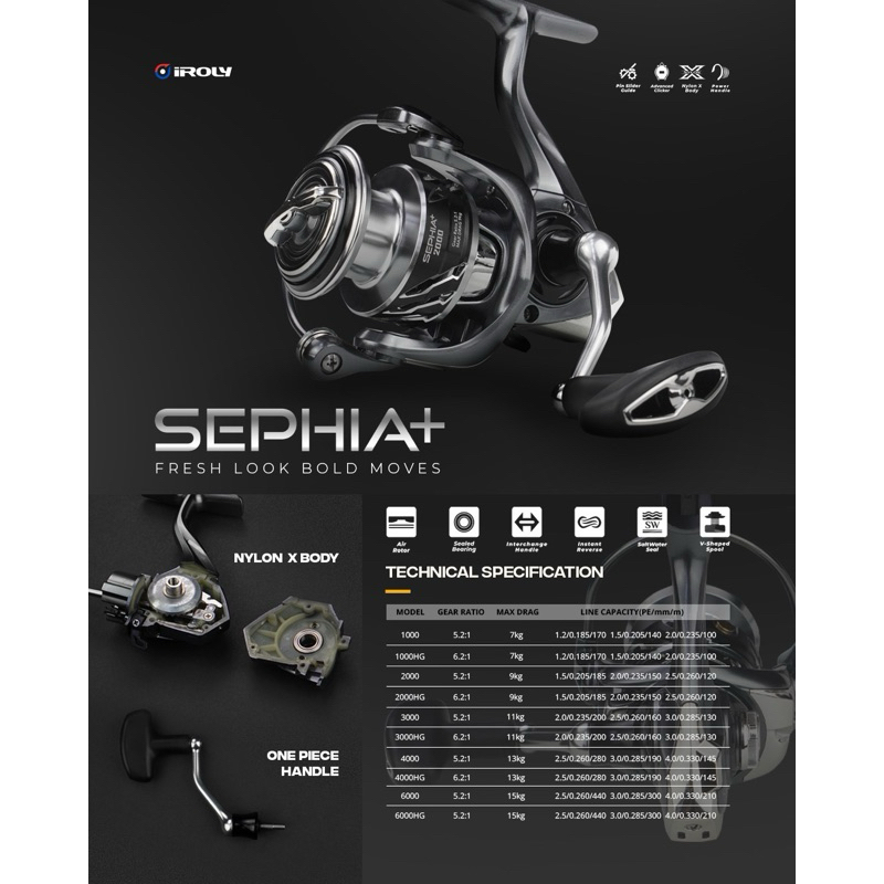 REEL IROLY SEPHIA+ 1000-6000 SW