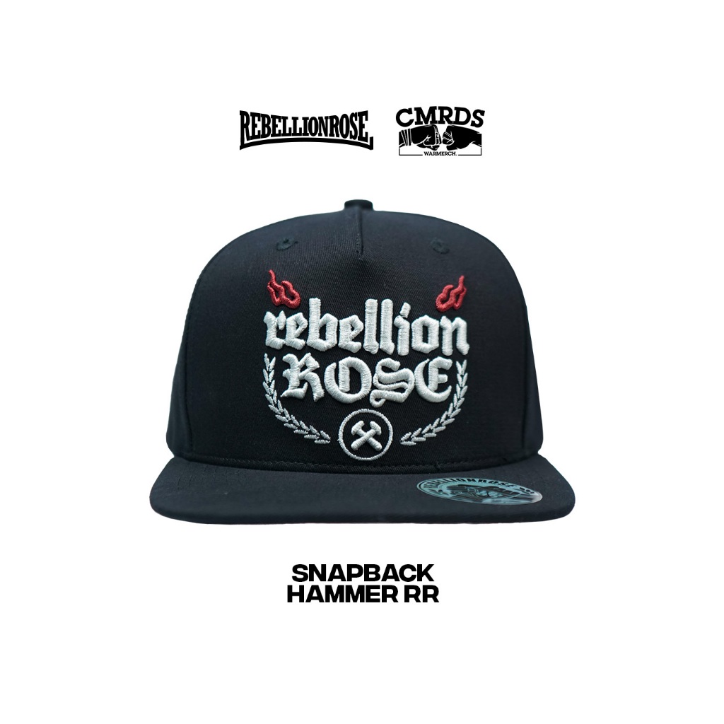READY STOCK - RR SNAPBACK HAMMER - Topi Original Rebellion Rose Snapback Trucker Polo Baseball Caps
