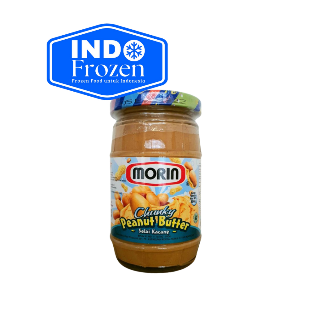 

MORIN PEANUT BUTTER CHUNKY 300GR/SELAI KACANG CHUNKY JAR SELAI ROTI