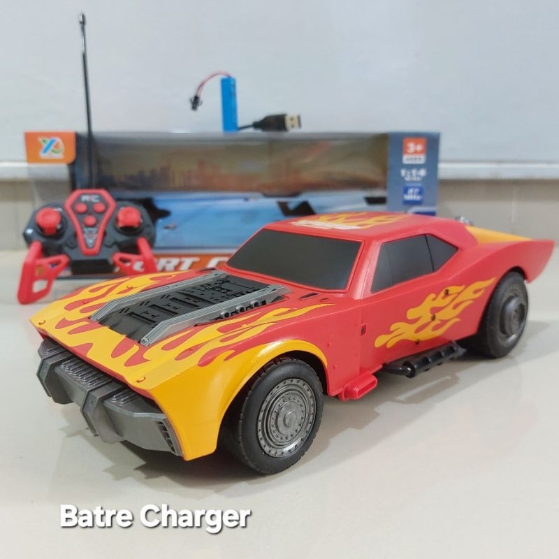 Mainan RC Fast Furious Mobil Remot Kontrol Sport Car 1:14