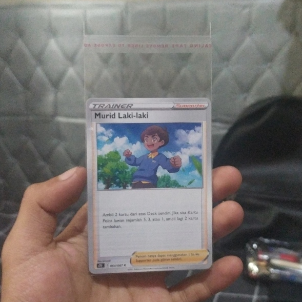 Kartu Pokemon ID Murid Laki - Laki ( Supporter ) - Arus Langit Biru S7r 064/067 C
