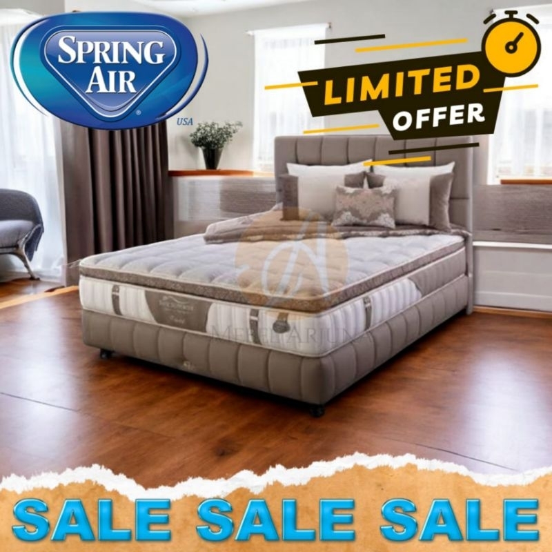 Set Springbed Spring Air  Crystal 160 180 200 Promo Murah