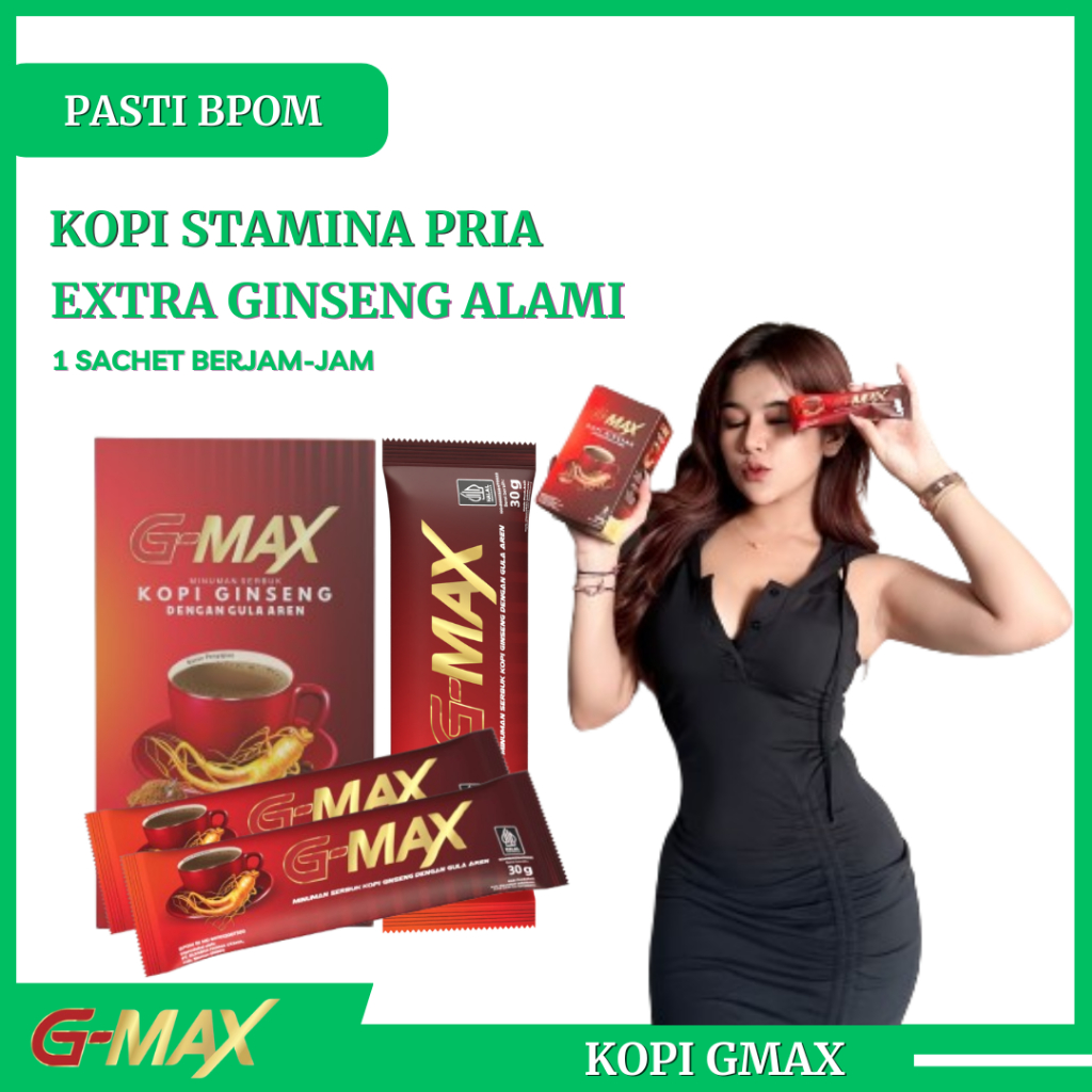 

Kopi gmax 1 box isi 10 sachet Original bpom asli
