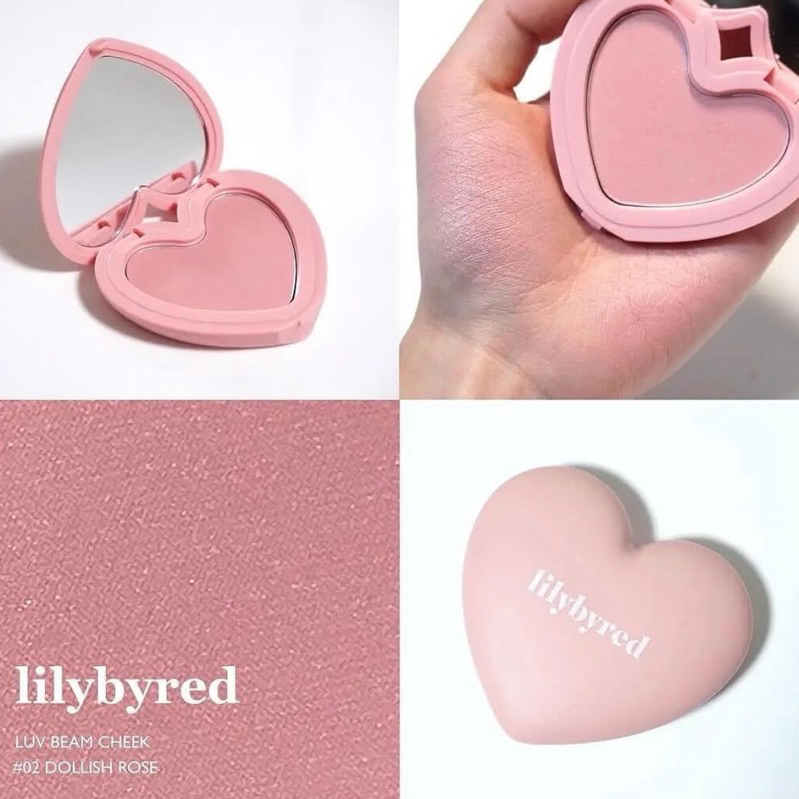 Lilybyred Lily By Red Luv Love Beam Blur Cheek Powder Blush Blusher Palette