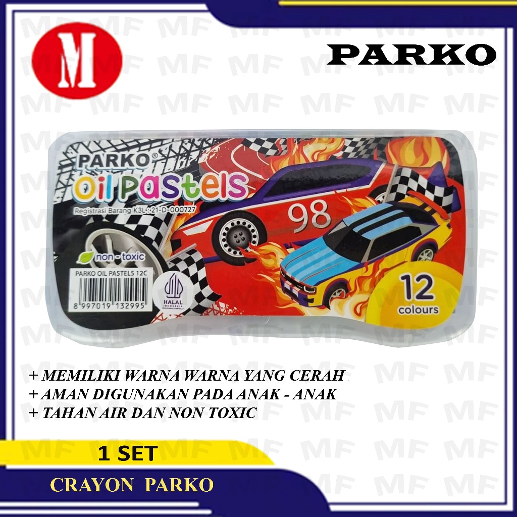 

Crayon Parko Oil Pastels Set Kecil 12