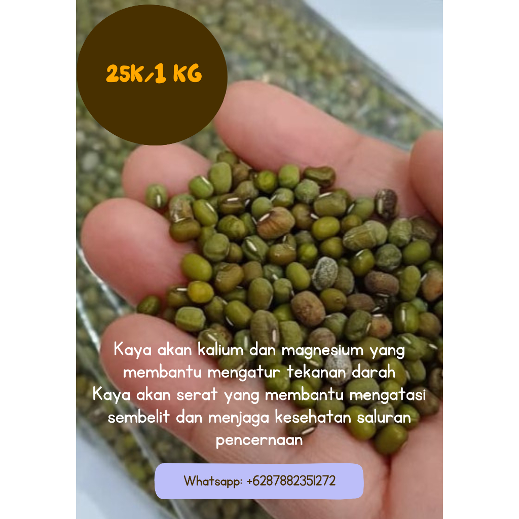 

Kacang Hijau Mentah 1 KG