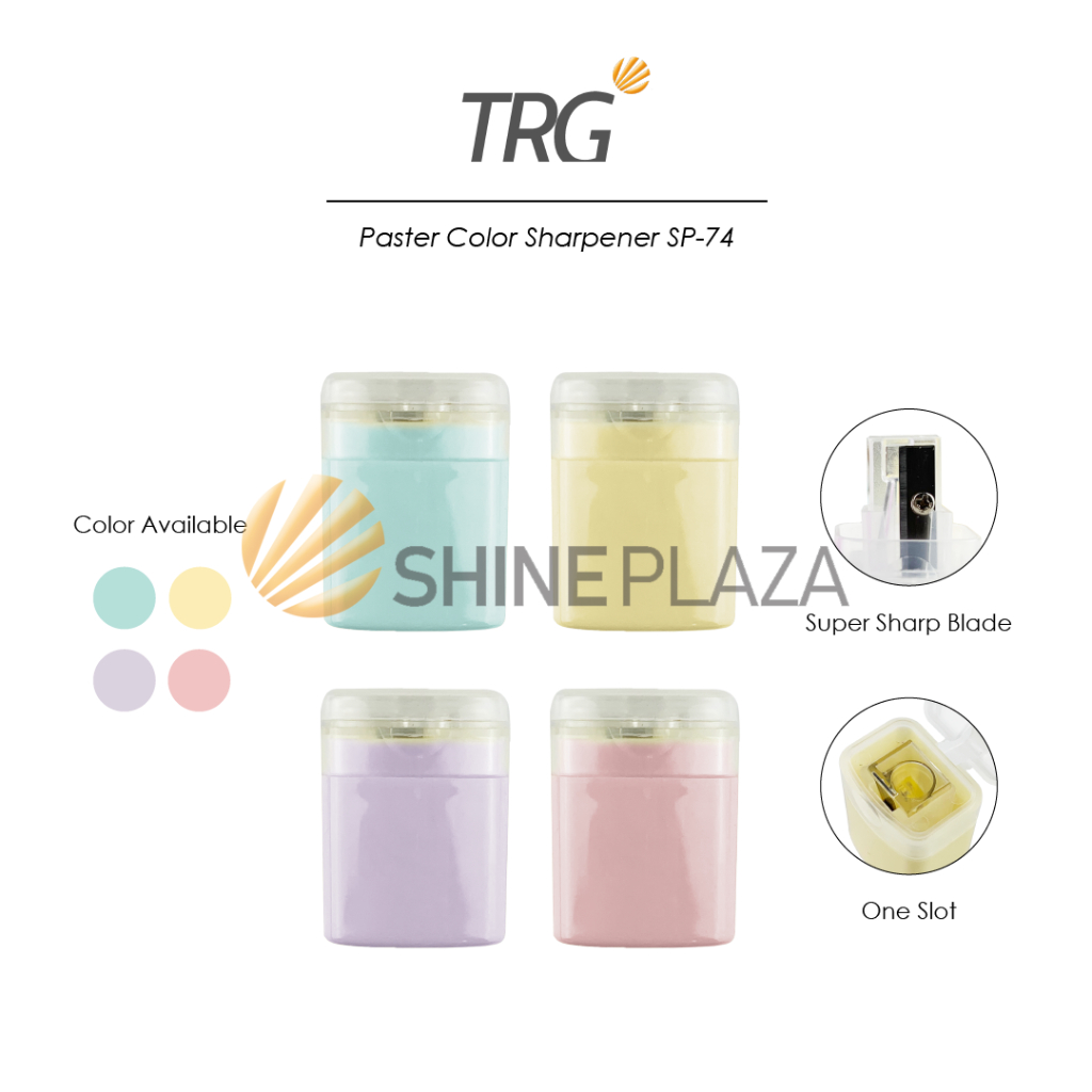 

TRG Pencil Sharpener Pastel Color SP-74 - Serutan Rautan Pensil Tajam TRG