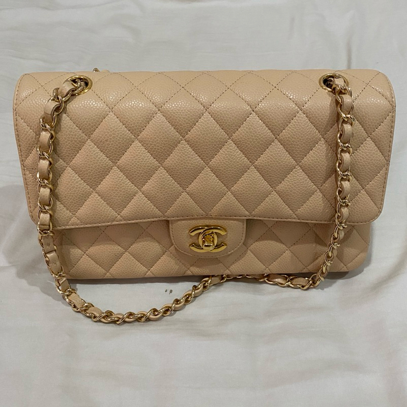 Preloved Chanel Bag Classic Flap Caviar GHW (MIRROR)